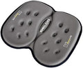 G Seat LITE Travel Gel Foam Cushion | Back Pain, Sciatica, Pressure Relief | Relieves Tailbone Discomfort, Promote Healthy Posture | Ergonomic Comfort | Car, Commute, Airplane and Travel - Gray by GSeat