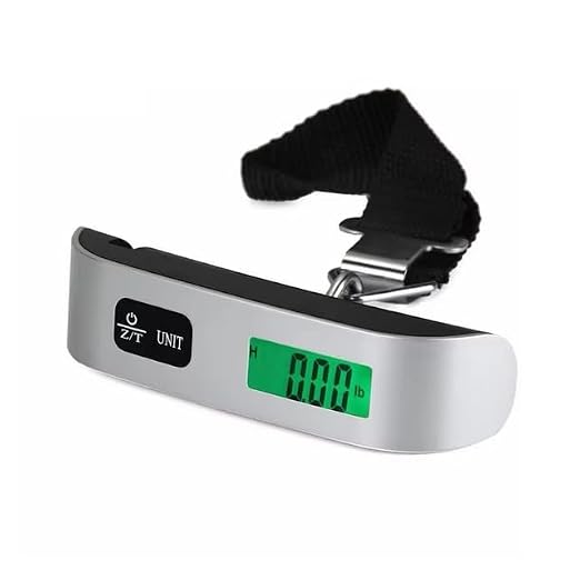 Digital Luggage Scale, 110lb Capacity, Backlit LCD Display, Temperature Sensor, Silver - Image 7