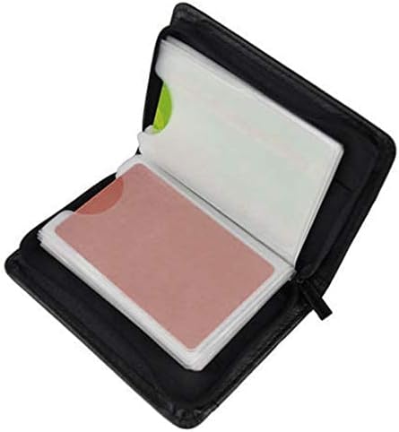 Men's Zipper Wallet 36 Slots RFID Blocking Card Holder | Slim Leather Wallet, ID Window, Anti-Theft Lock, Credit Card Organizer for Women & Men, Travel Small Wallet - Image 8