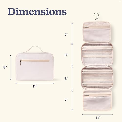 VANDEL Waterproof Hanging Toiletry Bag [TSA-Approved] Cosmet Travel Bag | Makeup Case Toiletries Organizer, Hanging Makeup Organizer Bag, Cosmetic Travel Bags for Women, Waterproof Zippers - Image 6