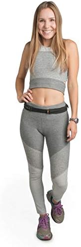 SPIbelt Double Pocket Running Belt, Women Men, Expandable Dual Pockets, Adjustable Waist, No Bounce, Black with Black Zipper - Image 3