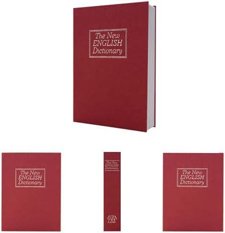 Diversion Book Safe Storage Box (Size 9.5"×6.2"×2.2") With Security Key Lock, Dictionary Secret Hidden Safe (Red Dictionary - Key Lock) - Image 2