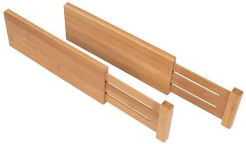 6-Pack Drawer Dividers 2.6-Inch High Dresser Drawer Organizer 16 to 22 Inch | Bamboo, Spring Loaded, No Tools Needed, Fits Wide Drawers for Socks, Clothes, Utensils, Bedroom, Bathroom, Kitchen, Office - Image 7