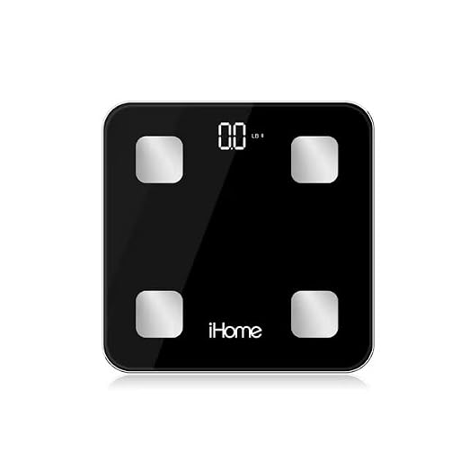 iHome Digital Bluetooth Smart Scale for Body Weight, Weight Scale, Including BMI, Body Fat, Muscle Mass, Batteries Included (Black Smart Bluetooth) - Image 8