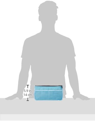 Bag Organizer Purse Insert Handbag Organizer Travel Bag, Blue - Image 3