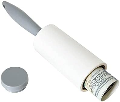 Keep Your Secret Lint Roller- Travel Safe for Cash Valuables, Portable Mini Hidden Safe with Key & Valus for Home Office Key Hider(White by MyGiftHub