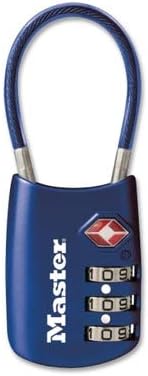 Master Lock Blue Set Your Own Combination TSA Approved Luggage Lock, Travel Zipper Padlock is Perfect for Suitcases, Bags, or Backpacks, 4688BLUEC - Image 5
