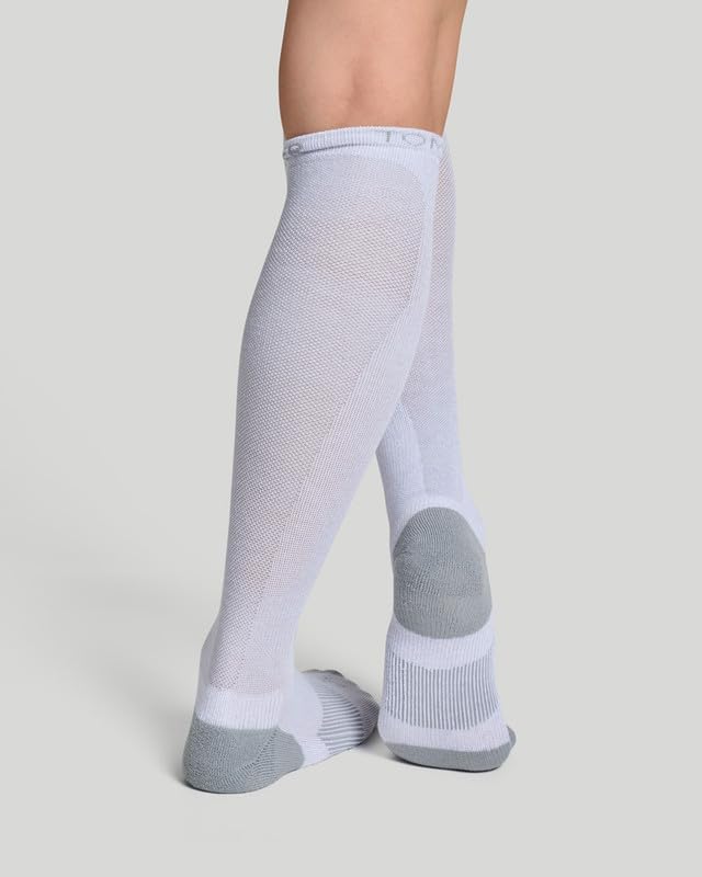 Travel Compression Socks Women's Over-the-Calf – Soothing Compression, Mesh Ventilation, Padding & Copper Znergy Anti-Odor - Image 5