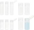 BENECREAT 10Pcs 12ml/18ml/30ml Travel Bottles Plastic Toiletry Bottles Flip Cap Squeeze Sample Bottle Containers for Makeup Lotion Emulsion Foundation Shampoo Packing by BENECREAT