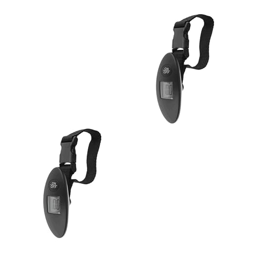 Beavorty 2pcs Luggage Scale Mini Electronic Scale High Precision with LCD Display for Daily Use Compact and Durable Design No Battery Required by Beavorty