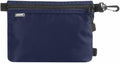 GOX Small Toiletry Bag for Men Bulk Cosmetic Bag Dopp Kit Carry On Zipper Pouch Organization Nylon Small Packing Sack Waterproof (Navy) by GOX