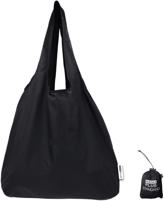 Compact Reusable Grocery Tote Bag – Lightweight, Foldable & Packable Shopping Bag for Travel by NANOPLUS