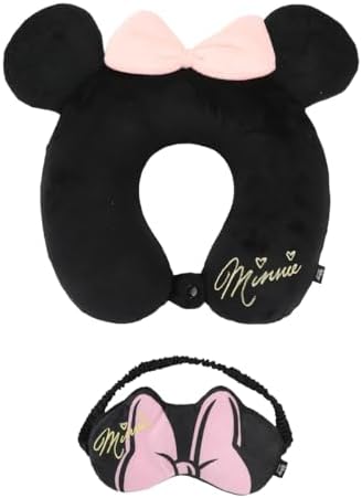 Bioworld Disney Minnie Mouse-Inspired 3-Piece Neck Pillow Eye Mask Set - Image 8