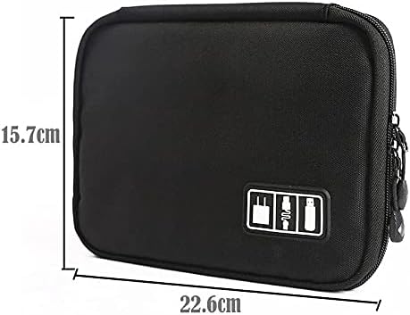 1pack Travel Electronics Cable Organizer Bag Portable Storage Case for Mobile Phone Hard Drive Cords USB Cables Charger Organizer - Image 2