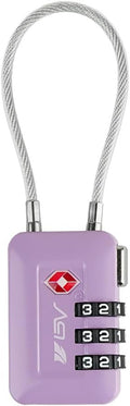 TSA Accepted Luggage Travel Lock, Set-Your-Own Combination Lock for School Gym Locker, Luggage Suitcase Baggage Locks, Filing Cabinets, Toolbox, Case (Purple, 1 Pack) by BV