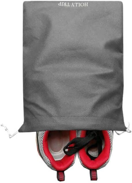 Pack of 10 Travel Shoe Bags, Portable Travel Non-Woven Shoe Packing Organizers Tote Bags w/Drawstring For Men and Women, 15.3"x11.5" (Multicolor) - Image 9