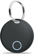Key Finders, Luggage Tracker Tag Works with Find My (iOS only), Item Locator for Keys, Wallet, Suitcase,Bicycle and More, Replaceable Battery, IP67 Waterproof, Black, 1 PACK by YAOTE