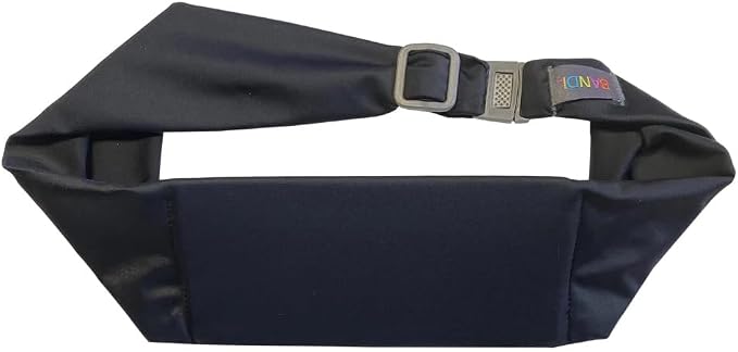 BANDI Plus Size Fanny Pack for Women - Travel-Ready Pocket Belt with Secure Hidden Money & Running Belt for Phone, Passport, Keys, & Medical Devices, Adjustable Fit, Comfortable (Black Solid) - Image 2