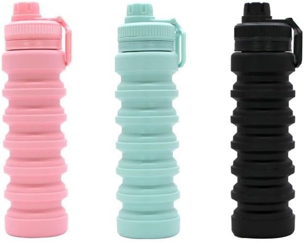 750ml Collapsible Silicone Travel Water Bottle – Foldable Portable Design, Food-Grade Material, Boiling Water Ready, Lightweight for Camping, Hiking and daily use (Green) 3.03 X10.91 IN - Image 4