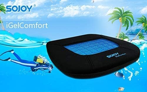 iGelComfort Gel Car Seat Cushion for Long Time Sitting Portable Bleacher Stadium Seat Cushion with Strap Memory Foam Cushion for Office,Car,Stadium - Image 7