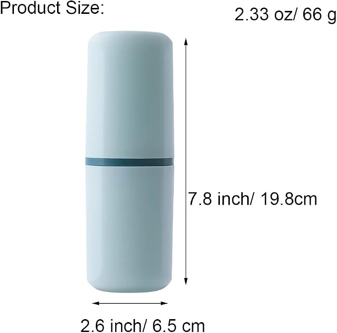 1 Pcs Travel Toothbrush Holder, Plastic Portable Case for Manual & Electric | 1 Toothbrush Travel Cases, Fits Both Normal & Electric Toothbrushe. Great for Travel, Business Trips, Camping, Daily Use. - Image 5