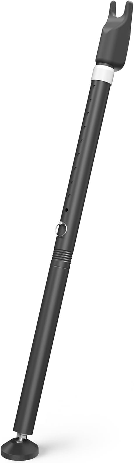 Sliding Glass Door Security Bar, Patio Door Barricade Security Bar, Apartment BarSliding Door Security Bar, Door Jammer, Black, 1 Pack by Unknown