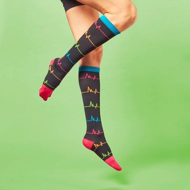 Nurse Mates Women's Calf Socks | 12-14 mmHg Compression | Superior Support & Comfort | 1 Pair - Image 2