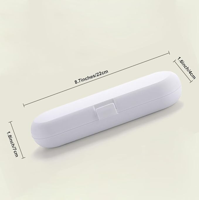 Electric Toothbrush Travel Case for 7.5Inch Handle,Toothbrush Carrying Case, Portable Brush Plastic Container Holder, Storage Box for Business Trips, Camping - Image 4