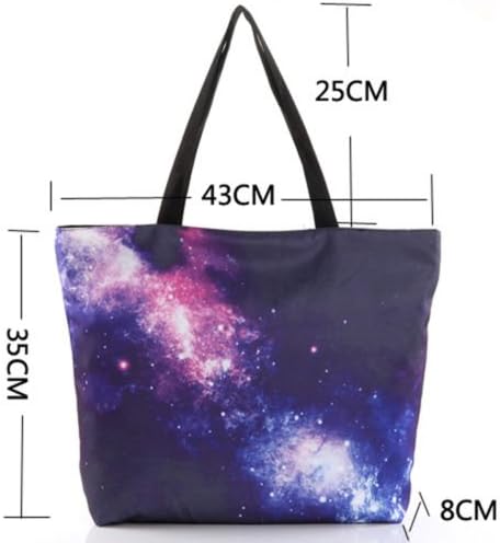 Beach Tote Bags Travel Totes Bag Shopping Zippered Tote for Women Foldable Waterproof Overnight Handbag - Image 3