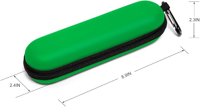 Nincha EVA Electric Toothbrush Case - Durable Hard Shell Travel Case with Mesh Pocket - Fits Most Powered Toothbrush Products (Green) - Image 2