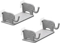 2 Pack Floating Shelves Wall Mounted No Drill Wall-Mounted Storage Rack,for Bedroom Bathroom Living Room Kitchen Wall Decor and Storage (Grey) by Unknown