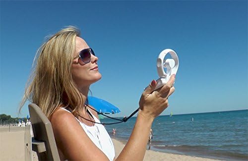 Travelon 3 Speed Personal Folding Fan - White - Image 6