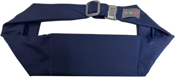 BANDI Plus Size Fanny Pack for Women - Travel-Ready Pocket Belt with Secure Hidden Money & Running Belt for Phone, Passport, Keys, & Medical Devices, Adjustable Fit, Comfortable (Navy Blue) - Image 3