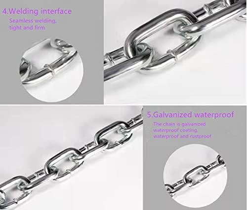 Safety Bicycle Chain Lock, Motorcycle Lock, Cannot Be Cut with Bolt Cutters Or Hand Tools.Premium Case-Hardened Security Chain for Motorcycles, Bike, Generator, Gates,Outdoor Furniture, - Image 4