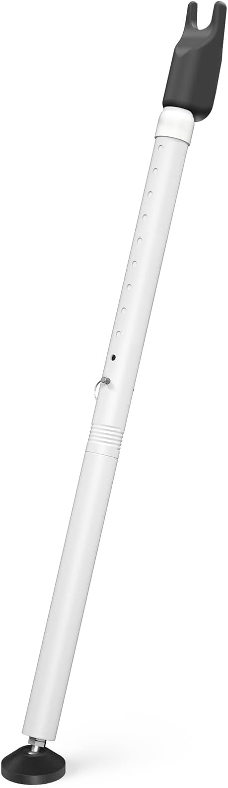 Sliding Glass Door Security Bar, Patio Door Barricade Security Bar, Apartment BarSliding Door Security Bar, Door Jammer, White, 1 Pack by Unknown