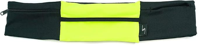 3 Pocket Adjustable Running Belt Waist Pack, Fanny Pack For Working Out With Sweat Resistant Backing, Holds All iPhone Models - Image 2