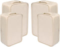 Travel Shoe Bags, Foldable Waterproof Shoe Pouches Organizer-Double Layer (2+2 Cream Shoe Bags) by JJ+POWER
