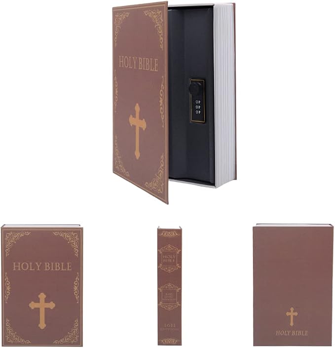 Diversion Book Safe Storage Box (9.5"×6"×2.2") - Secret Safe Can with Security Combination Lock - Image 3