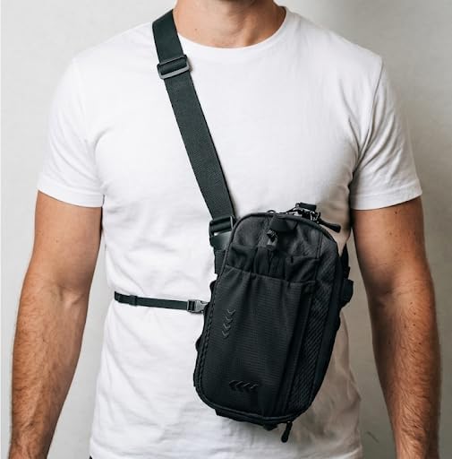 RAVERUNNER® Modular NO-BOUNCE Fanny Pack & Anti Slash Crossbody Bag | 8 Total Pockets – Anti-Theft Sling Bag | Anti Theft Purse for Women Travel, Hiking Fanny Pack for Women - Image 2
