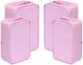Travel Shoe Bags, Foldable Waterproof Shoe Pouches Organizer-Double Layer (2+2 Pink Shoebags) by JJ+POWER