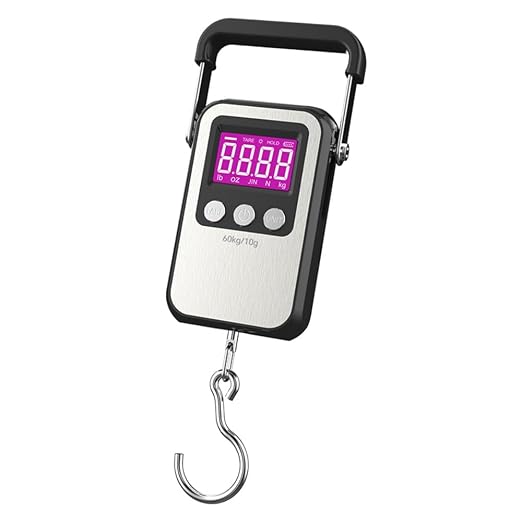 Klau Portable Rechargeable Luggage Hanging Scale,60 kg/120 lb, Black | Heavy Duty, Wide Handle, For Home Farm Hunting Outdoor - Image 7