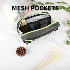 GOX Travel Small Toiletry Bag for Men Nylon Dopp Kit Medicine Bag Travel Organizer Pouch Shave Kits for Teens Toiletry Essentials Bathroom Compact (Black, 9.8 * 4.3 * 3.3 Inches) - Image 4