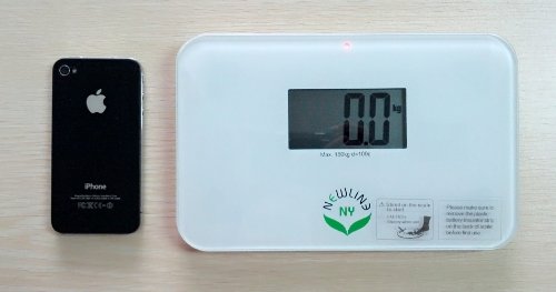 NewlineNY Auto Step On Super Mini Travel Bathroom Scale, 5.25" x 8.5" SBB0638SM: White - Image 4