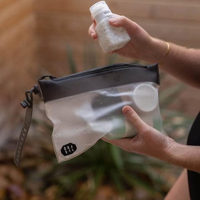 Gravel The Pouch | TSA Approved Clear Travel Toiletry Bag | Quart Size for Men & Women - Image 4