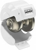 PUGED Door Knob Lockout Device Cover to Disable Doorknob/Faucet/Water Valve Hose Lock Door Handle Temporary Lock for Bedroom Door from Outside Door Handle Without Drilling (1, White) by PUGED
