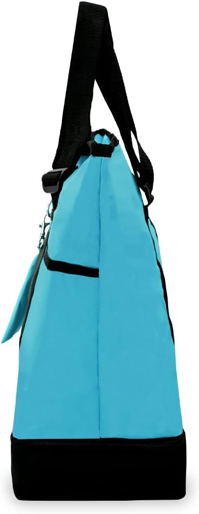 Everest Luggage Deluxe Shopping Tote, Turquoise/Black, Turquoise/Black, One Size - Image 3