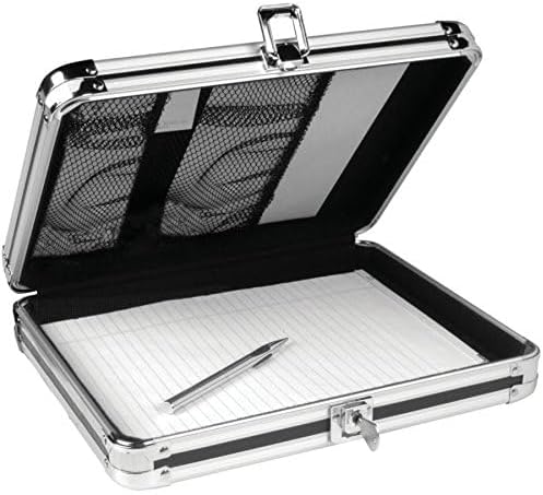 Vaultz Locking Storage Clipboard for Letter Size Sheets, Key Lock, Black (VZ00151) | Secure storage compartment keeps documents protected and organized, durable clipboard design for office, school or travel use - Image 4