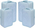 Travel Shoe Bags, Foldable Waterproof Shoe Pouches Organizer-Double Layer (2+2 Blue Shoebags) by JJ+POWER
