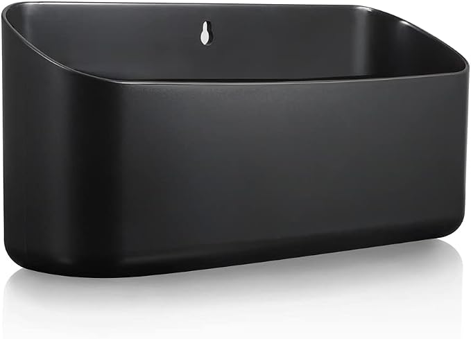 Picowe Magnetic Laundry Storage, Large Lint Holder Bin for Laundry Room, Space-Saving Trash Container Hanging on Dryer, Washer or Wall Mount Trash Bin, M - Black by Picowe