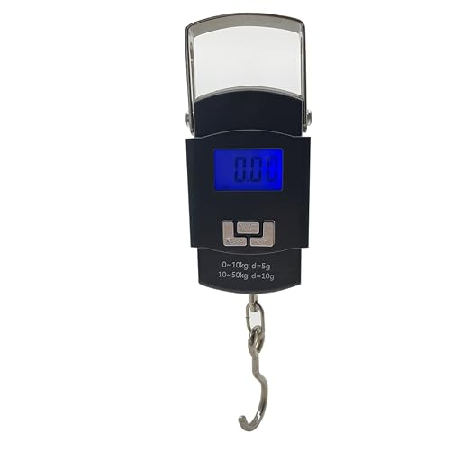 Art&Beauty Digital Fish Scale, 110 lbs Capacity, Hanging Balance with LCD Backlight Display, Portable Handle, Stainless Steel Hook - Image 3